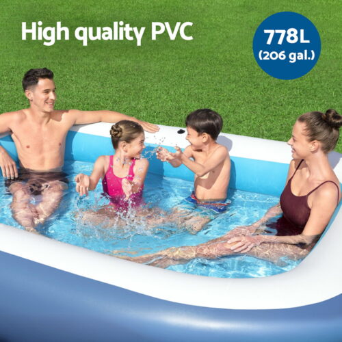 Bestway Kids Inflatable Pool Above Ground Splash Pool with Sunshade 254x178cm - Image 5
