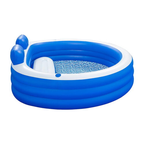 Bestway Kids Inflatable Pool Above Ground Pools Bench Seat Cup Holder 231x219cm - Image 3