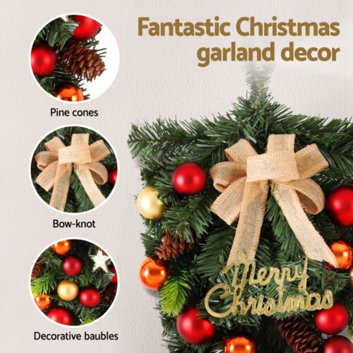 Jingle Jollys Hanging Christmas Garland 50CM Ornaments Party Decorations - Image 5