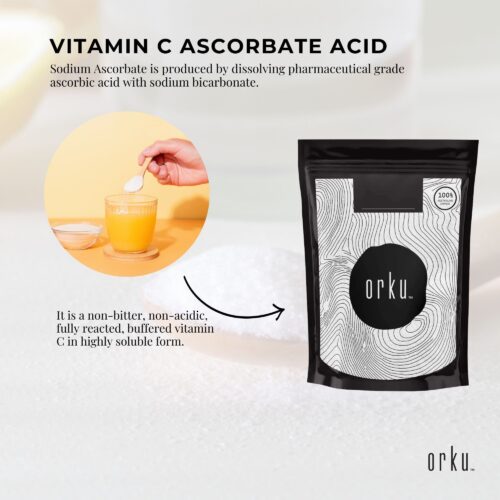 2Kg Sodium Ascorbate Powder - Vitamin C Buffered Pharmaceutical Ascorbic Acid - Image 3