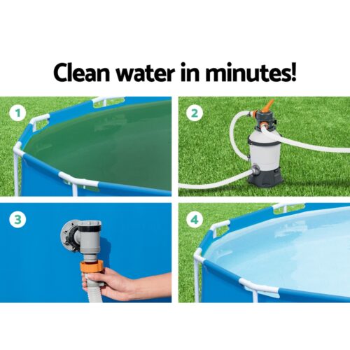 Bestway Pool Pump Sand Filter 800GPH 3028L/H Pools Flowclear Filters - Image 4
