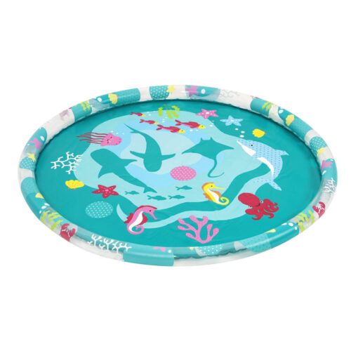 Bestway Kids Inflatable Pad Round Splash Pool Sprinkler Spray Toys Marine 165cm - Image 3