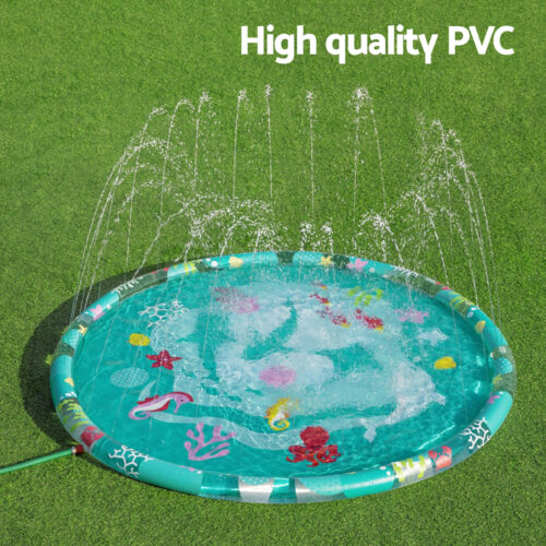 Bestway Kids Inflatable Pad Round Splash Pool Sprinkler Spray Toys Marine 165cm - Image 4