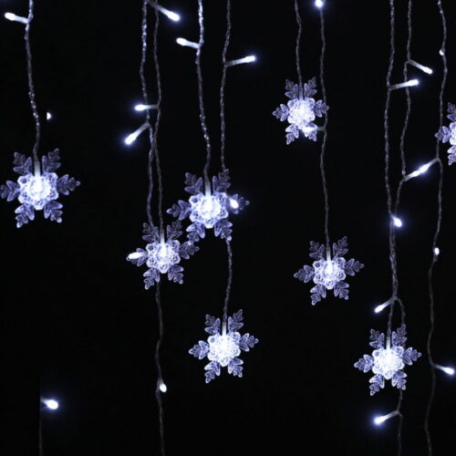 160 LED 6M Christmas Lights Icicle Light Solar Cold Jingle Jollys - Image 3