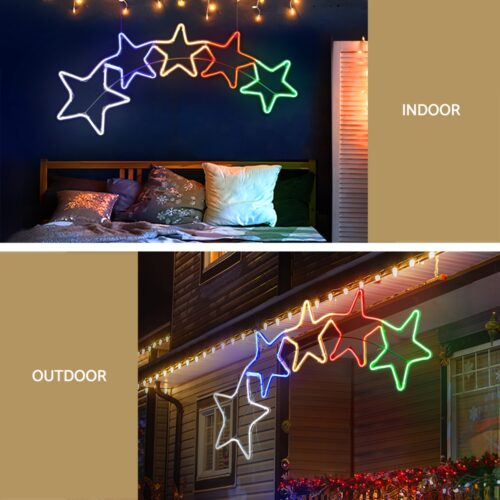 1.25M Christmas Lights Motif 560 LED Rope Light Outdoor Decoration Jingle Jollys - Image 5