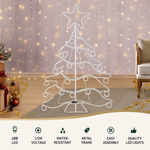 Jingle Jollys Christmas Lights 118cm Motif 288 LED Rope Light Outdoor Decoration - Image 4