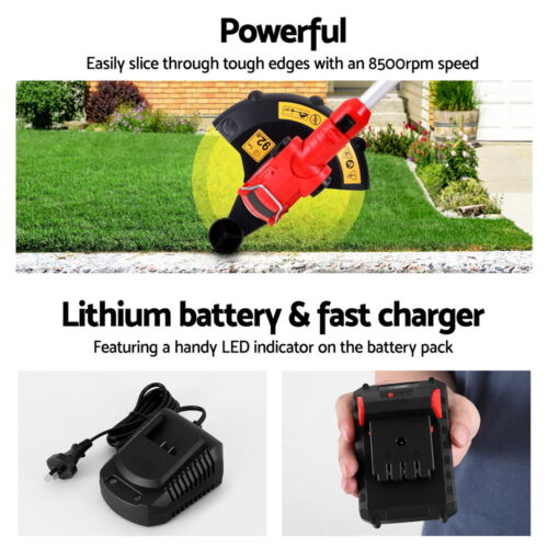 Giantz 20V Cordless Line Trimmer Lawn Whipper Grass Snipper - Image 5