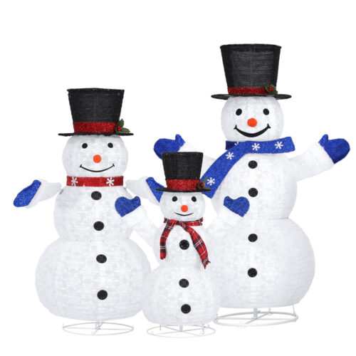 3 PCS Christmas Lights 330 LED Fairy Light Snowman Decorations Jingle Jollys - Image 3