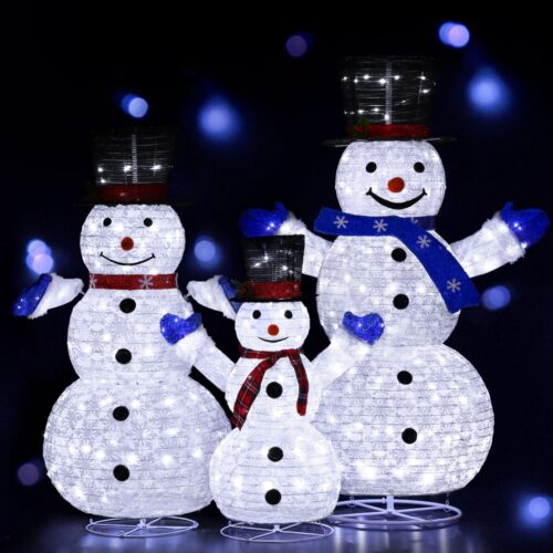 3 PCS Christmas Lights 330 LED Fairy Light Snowman Decorations Jingle Jollys - Image 7