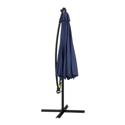 Instahut Outdoor Umbrella 3M Cantilever Sun Beach LED Lights Garden Shade Patio - Image 3