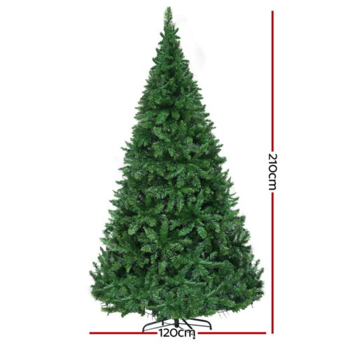 Jingle Jollys Christmas Tree 2.1m Xmas Tree Decorations 1134 LED Lights Decor - Image 2