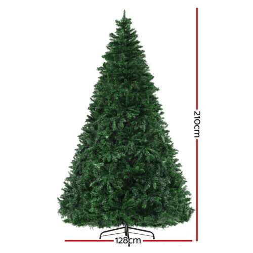 Jingle Jollys Christmas Tree 2.1m Xmas Tree Decoration 8 Light Mode Multi Colour - Image 2
