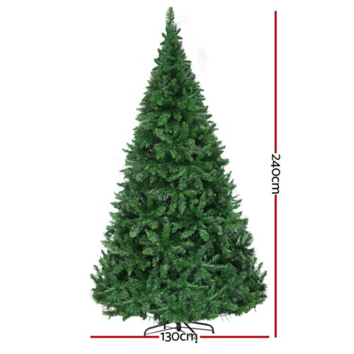 Jingle Jollys Christmas Tree 2.4m Xmas Tree Decorations 1488 LED Lights Decor - Image 2