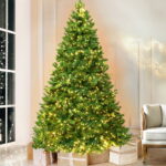 Jingle Jollys Christmas Tree 2.4m Xmas Tree Decorations 1488 LED Lights Decor