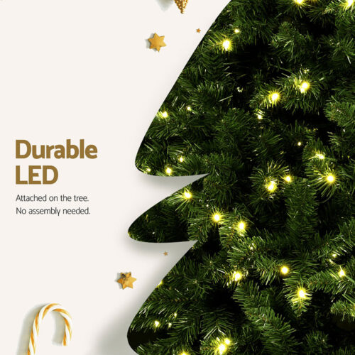 Jingle Jollys Christmas Tree 2.7M LED Xmas Tree Party Decorations 2590 Tips - Image 6
