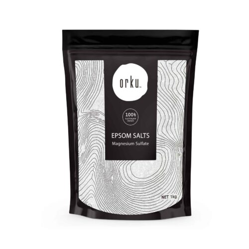 Orku 1Kg Epsom Salt Magnesium Sulphate Bath Salts Skin Body
