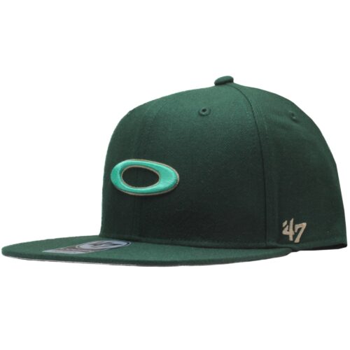 47 Oakley B1B Ellipse Hat Mens Cap Hunter Green Snapback Flat Peak 47 Captain