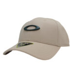 Oakley Tincan Cap Mens Size L/XL Hummus Khaki Logo Flex Fit Baseball Sport Hat