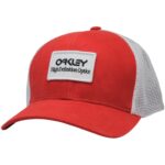 Oakley B1B HDO Patch Trucker Cap Mens Iron Red Line Snapback Casual Sports Hat