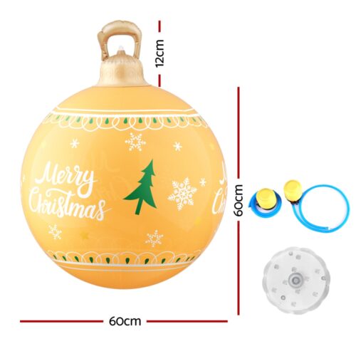 Jingle Jollys Christmas Inflatable Ball 60cm Led Illuminated Xmas Decoration - Image 2
