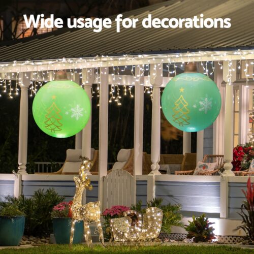 Jingle Jollys Christmas Inflatable Ball 60cm Led Illuminated Xmas Decoration - Image 5