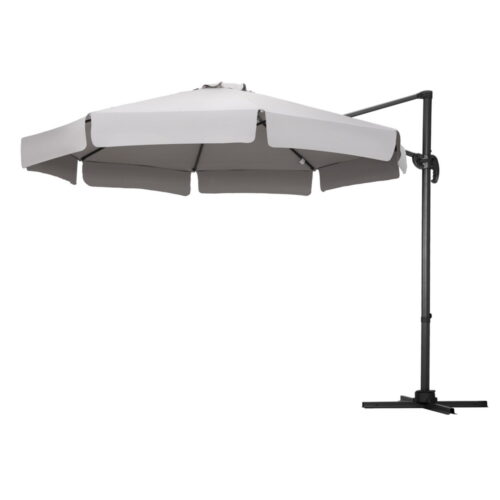 Instahut Outdoor Umbrella 3m Parasol Cantilever Stand Sun Roma 360 Degree Grey