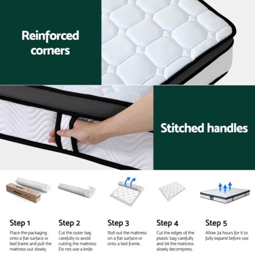 Giselle Mattress Cool Gel Foam 25cm Queen - Image 6