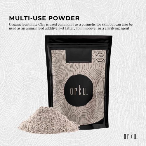 1Kg Organic Sodium Bentonite Clay Powder Cosmetic Montmorillonite - Image 3