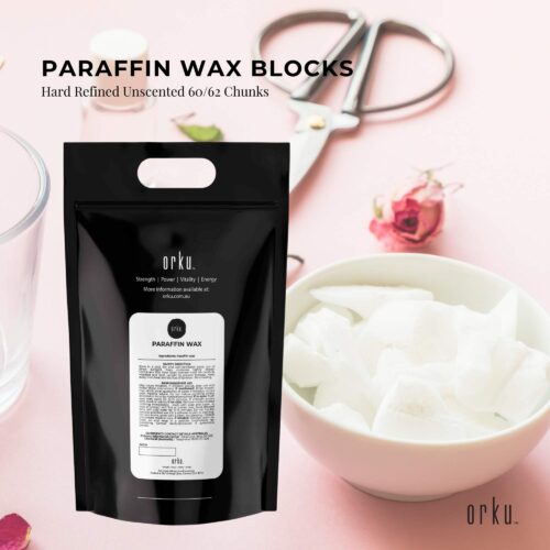 2Kg Paraffin Wax Blocks Refined Hard Unscented Chunks 60/62 Candle Soap Making - Image 2