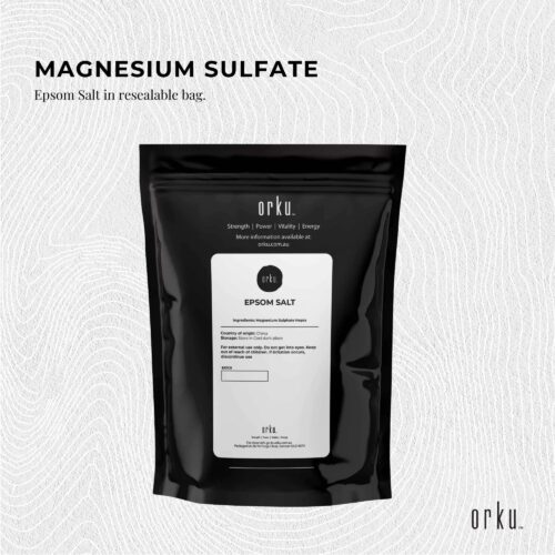 Orku 1Kg Epsom Salt Magnesium Sulphate Bath Salts For Skin Body Sulfate - Image 5
