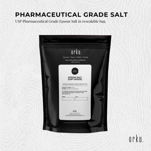 Orku 400g Epsom Salt USP Grade Magnesium Sulfate Body Bath Salts - Image 5
