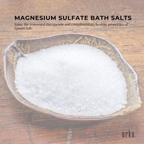 Orku 1.3Kg Epsom Salt Tub USP Grade Magnesium Sulfate Body Bath Salts - Image 7