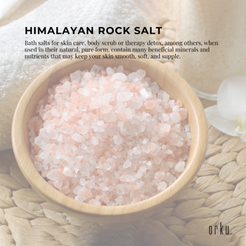 500g Pink Himalayan Bath Salts Natural Crystal Rocks Spa Therapy Body Scrub - Image 9