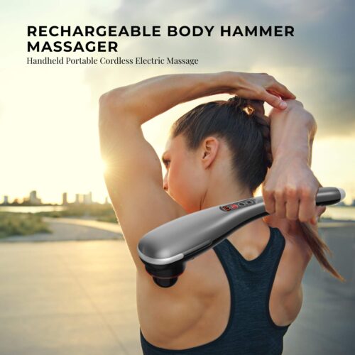 Rechargeable Body Hammer Massager Handheld Portable Cordless Electric Massage - Image 2