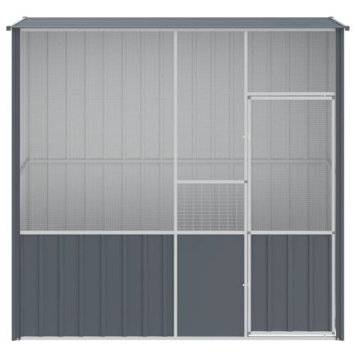 Bird Cage Anthracite 215x78x200cm Galvanised Steel - Image 3