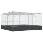 Aviary Silver 418x414x212cm Steel