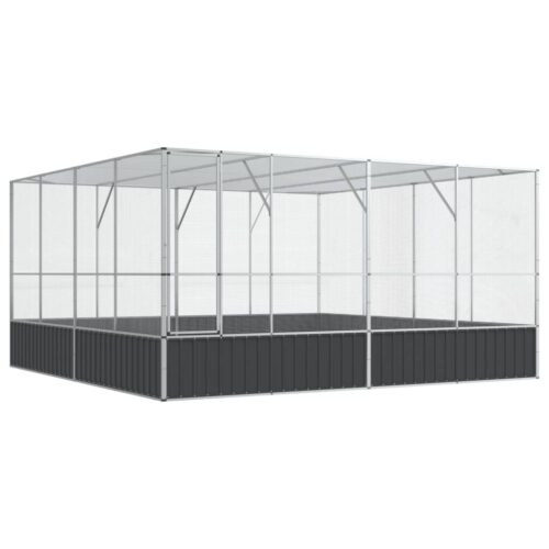 Aviary Silver 418x414x212cm Steel