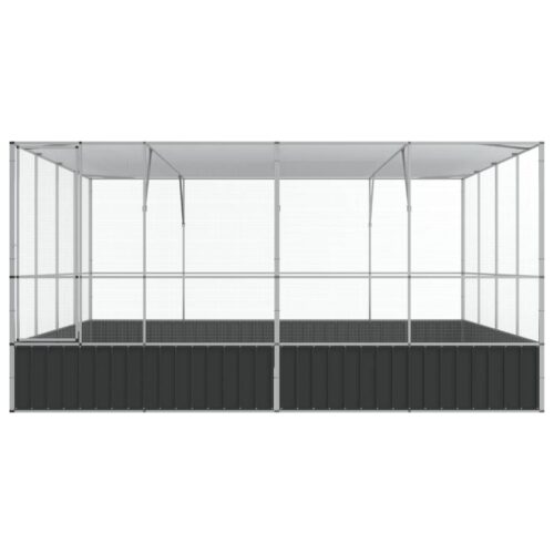 Aviary Silver 418x414x212cm Steel - Image 4