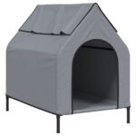 Dog House Light Grey Oxford Fabric Steel