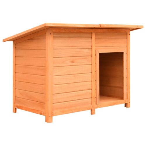 Dog Cage Solid Pine Fir Wood 120x77x86cm