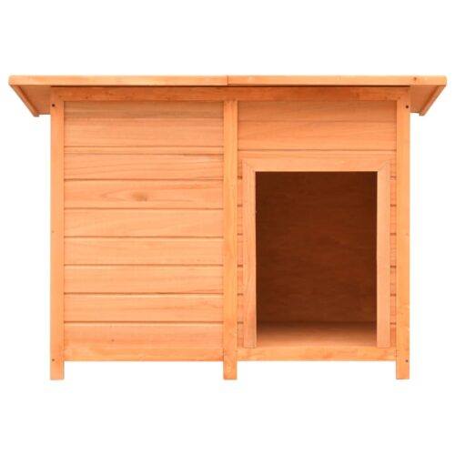 Dog Cage Solid Pine Fir Wood 120x77x86cm - Image 2
