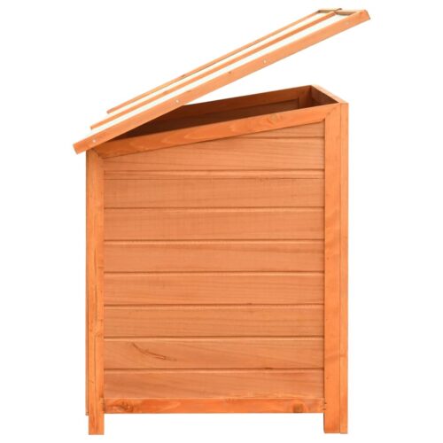 Dog Cage Solid Pine Fir Wood 120x77x86cm - Image 7
