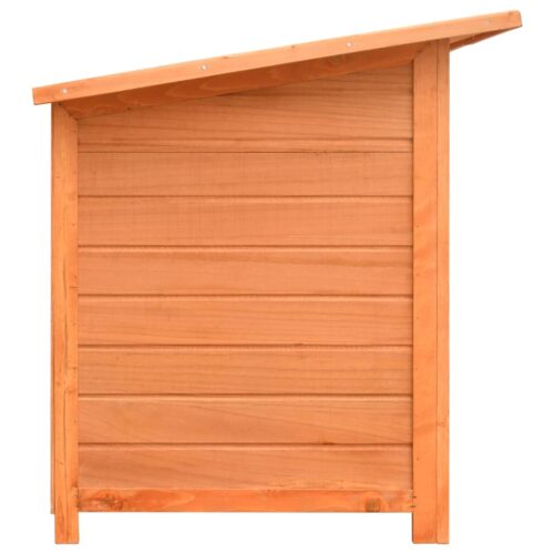 Dog Cage Solid Pine Fir Wood 120x77x86cm - Image 8