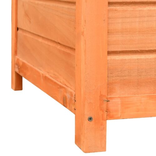 Dog Cage Solid Pine Fir Wood 120x77x86cm - Image 10