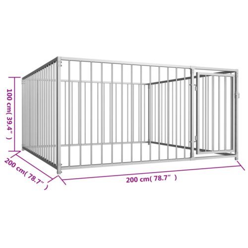 Outdoor Dog Kennel 200x200x100cm - Image 6