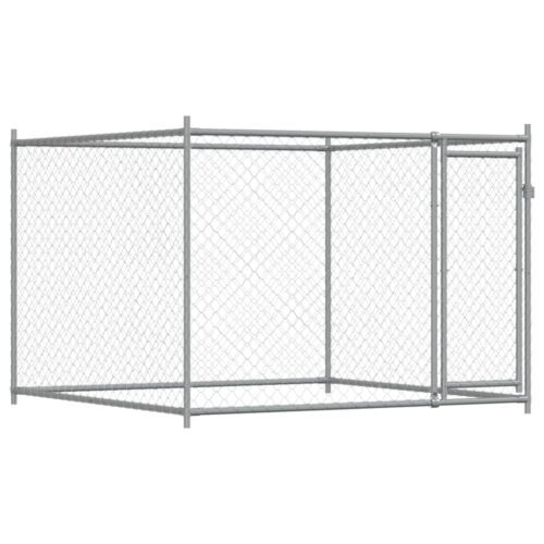 Dog Cage with Doors Grey 6x2x1.5m Galvanised Steel - Image 7