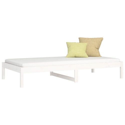 Day Bed White 90x190cm Solid Wood Pine - Image 3