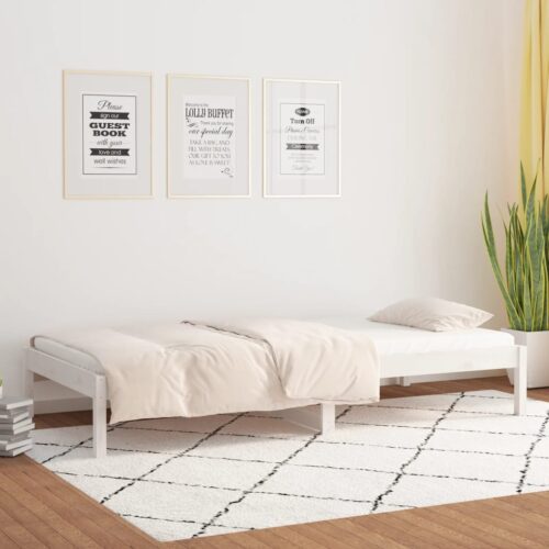 Day Bed White 90x190cm Solid Wood Pine - Image 4