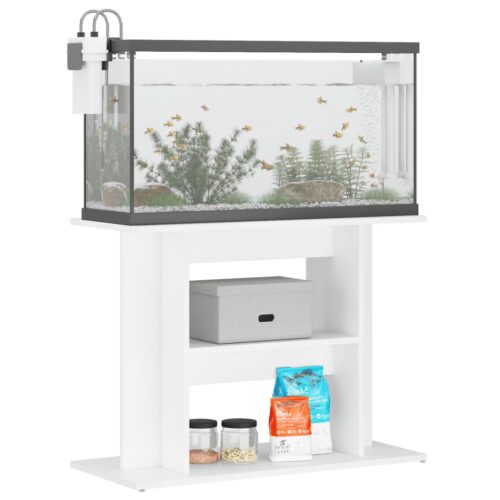 Aquarium Stand White 80x35x60cm Engineered Wood - Image 3