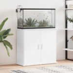 Aquarium Stand White 81x36x73cm Engineered Wood
